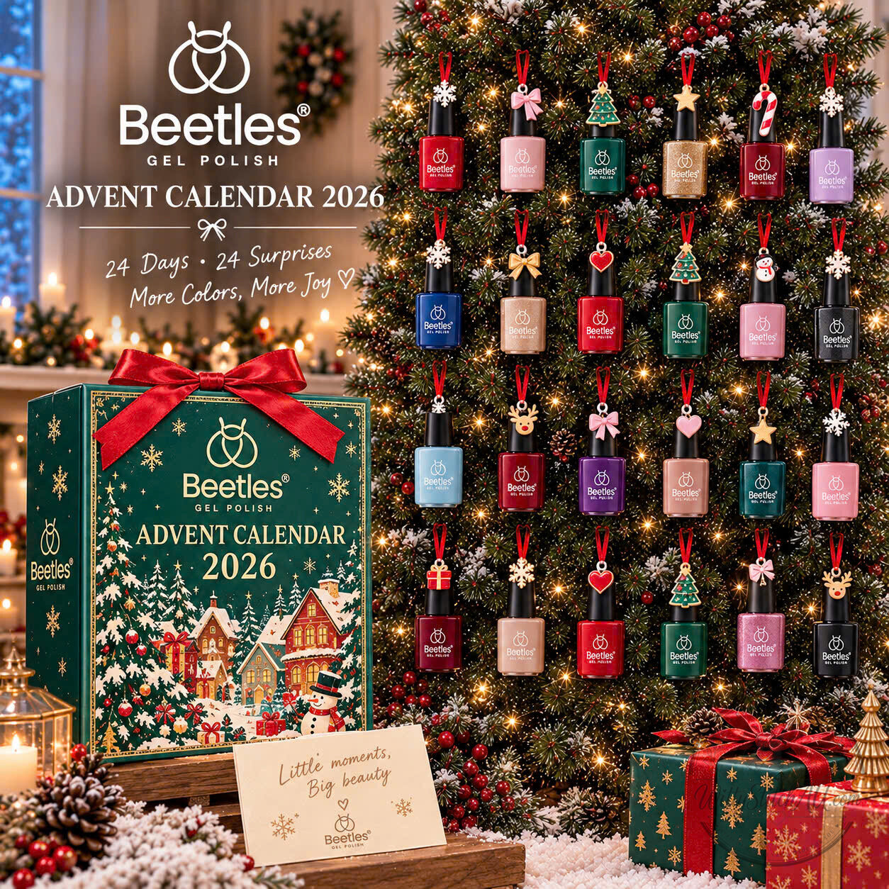 Beetles Gel Polish Advent Calendar 2026 Christmas Gel Nail Kit Countdown Gift 4 Beetles Gel Polish Advent Calendar 2026 Christmas Gel Nail Kit Countdown Gift