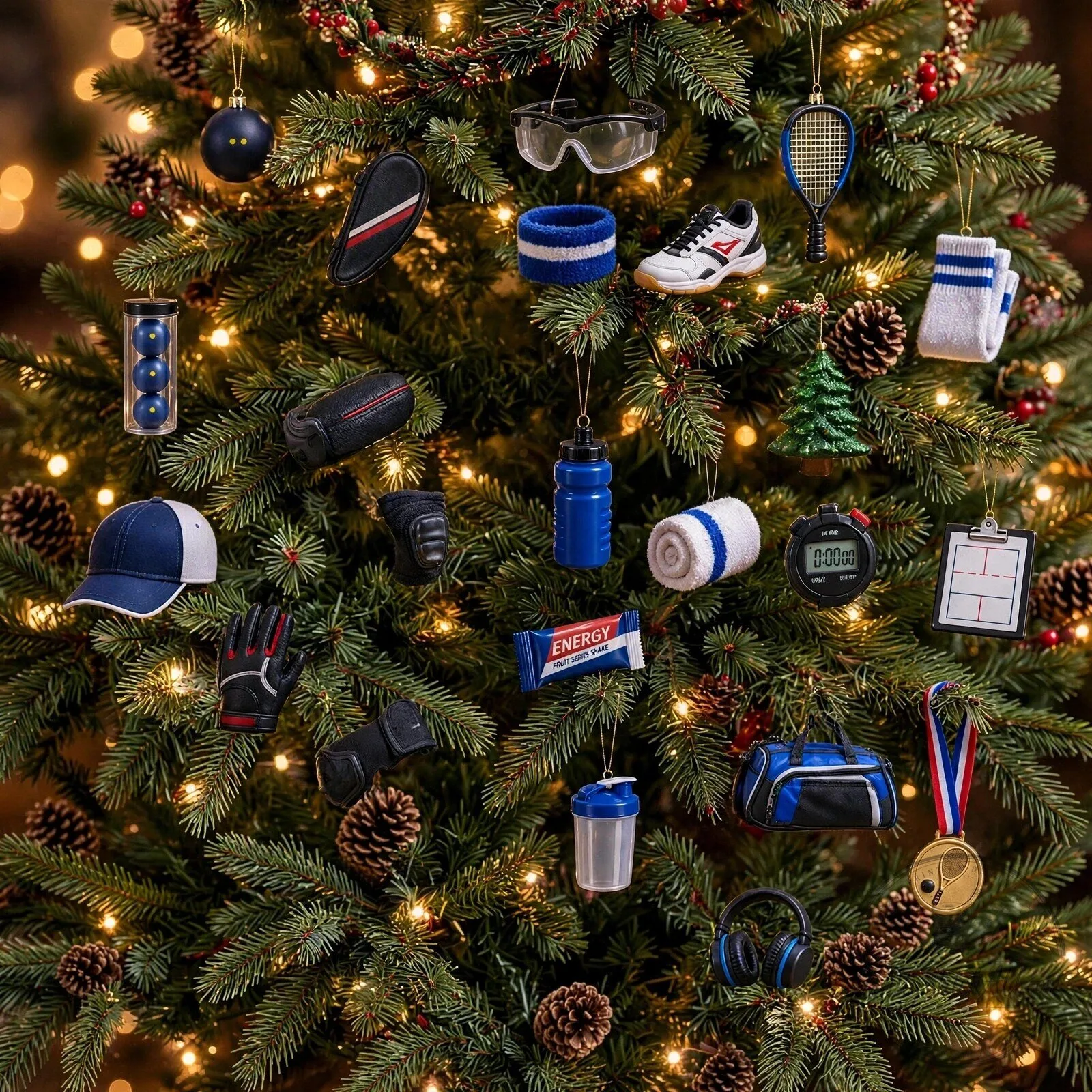 Racquetball Accessories Advent Calendar 24 Acrylic Ornaments Christmas 9 Racquetball Accessories Advent Calendar 24 Acrylic Ornaments Christmas