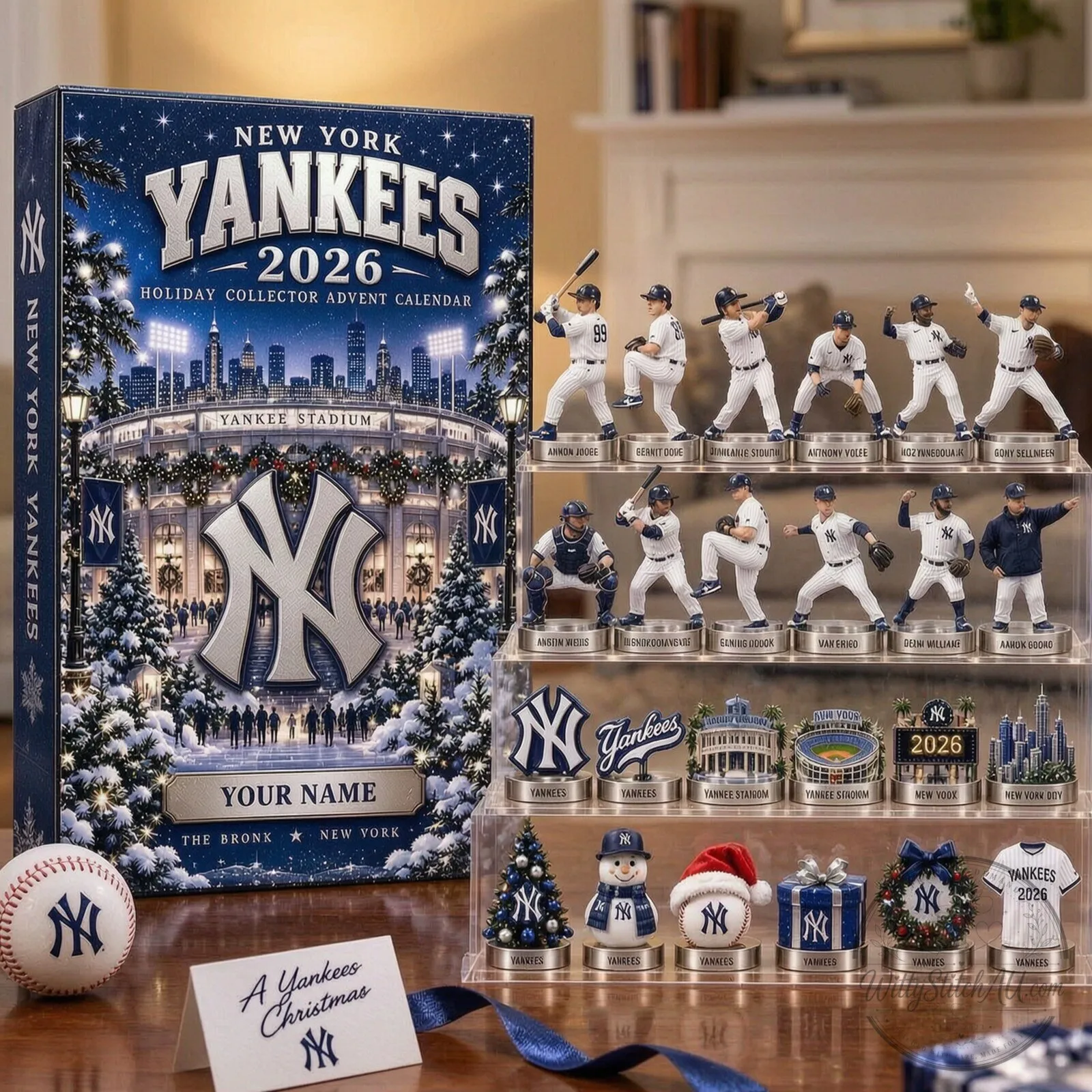 New York Yankees 2026 Holiday Collector Advent Calendar Christmas