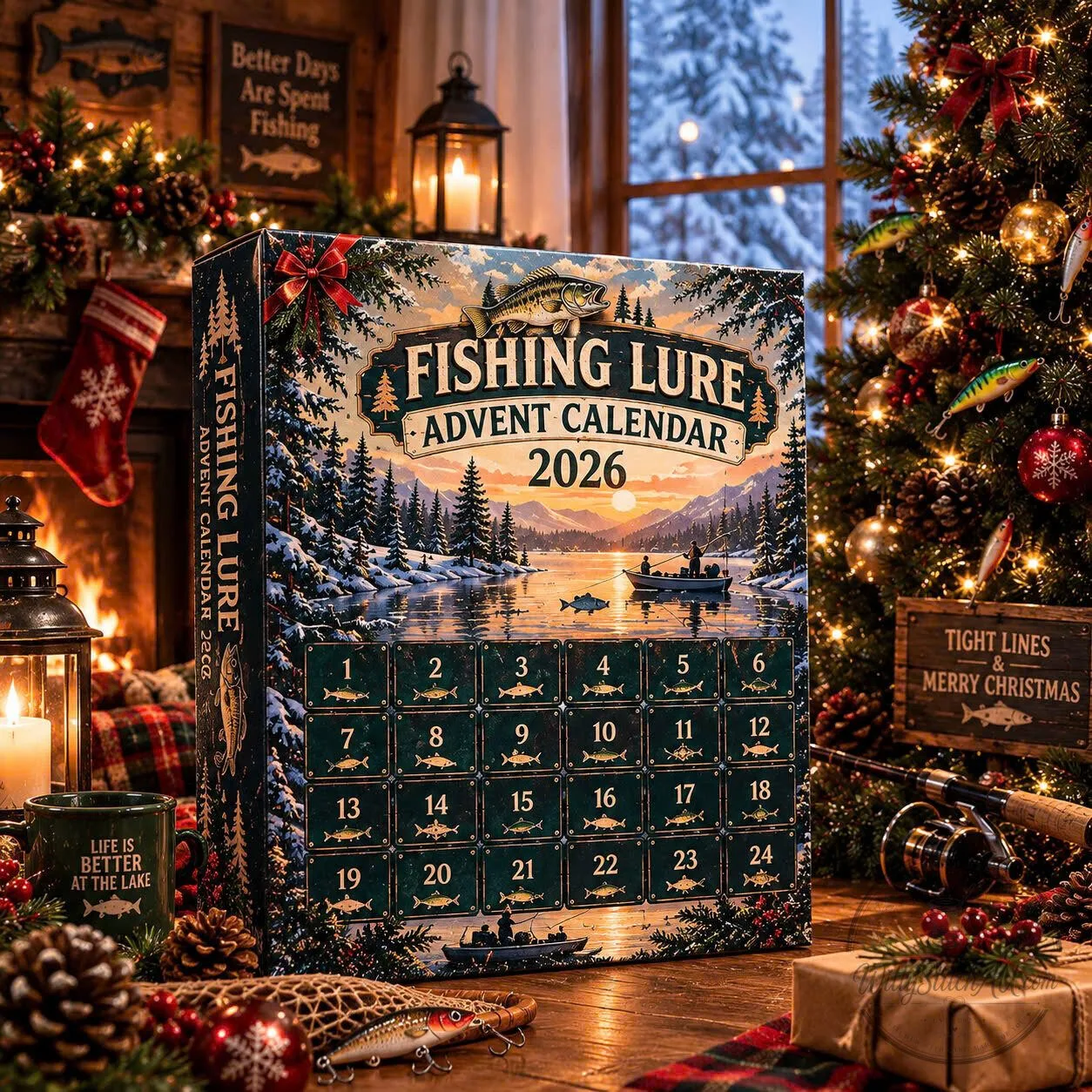 Fishing Lure Advent Calendar Christmas Countdown Holiday Ornaments 9 Fishing Lure Advent Calendar Christmas Countdown Holiday Ornaments